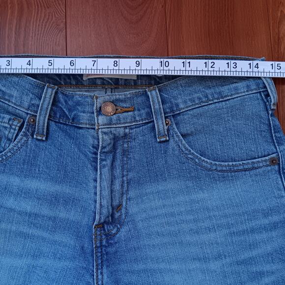 Levi Strauss Signature Jeans Blue Stretch Mid Rise Boot Cut Womens 28x30 Denim - Picture 7 of 10